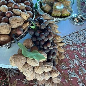 Persian wedding Sofreh Aghd decoration.